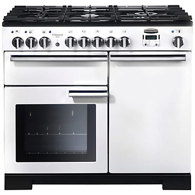 Rangemaster Professional Deluxe 100 Dual Fuel Range Cooker White